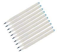 HEEPDD Stylo de Calligraphie de la Brosse Douce, Marqueurs de Peinture en Perles Métalliques avec Encre à Base D'eau pour Papier Noir, 10pcs Ensemble 6,3 Pouces de Pp, (Tête souple 6551BR (bleue))