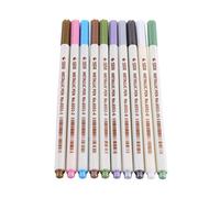 HEEPDD Stylo Métallique coloré, 10pcs Légers Légers Portables Faciles à Utiliser des Stylos de Marqueur Sûr pour Coloriage Affiche de Bureau de Bureau de Bureau de Bricolage