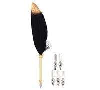 HEEPDD Stylo Plume élégant écriture Lisse Pointe Fine 3,2 Onces 9,4 Pouces Coffret Cadeau pour étudiants Artistes Motif de Sculpture Exquis Confortable Léger Longues Sessions d'écriture Idéal pour