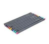 HEEPDD Stylos à Dessin de Ligne, 0,38 Mm Supplémentaire Supplémentaire avec Encre Basée sur L'eau, 10 Fournitures D'art de Pack pour Esquisser les Détails D'écriture, la Pointe de