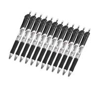 HEEPDD Stylos à Gel 12 Pièces, Boîte en Papier, écriture Fluide pour le Bureau et l'école (BLACK)