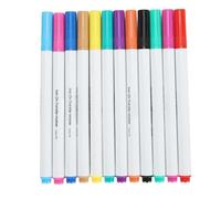 HEEPDD Stylos de Transfert, Marqueurs de Transfert à Pointe Fine en Plastique pour Projets de Tissus de Bricolage, Paquet de 12 Lavables Solubles dans l'eau pour T-shirts et Vêtements