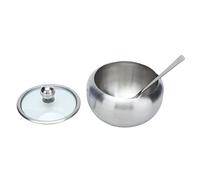 HEEPDD Sugar Bowl, Récipient d'assaisonnements en Acier Inoxydable pour Cuisine Nan