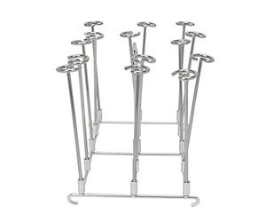 HEEPDD Support à Brochettes pour Friteuse, Support Vertical en Acier Inoxydable, Idéal pour la Cuisson et les Grillades, Maintient les Aliments Organisés, Compatible avec les Grils et les Fours de