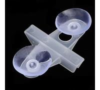 HEEPDD Support à Pince de Séparateur de Ventouse de Poisson en PVC 40 Pièces, Support de Diviseur d'aquarium Durable pour l'élevage de Poissons Diamètre de Ventouse de 2.8 Cm (White)