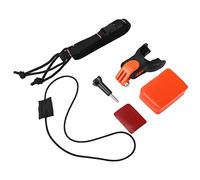 HEEPDD Support Buccal, Supports de Caméra et Pinces Adaptateur Porte-Bouche avec Un Flotteur et Une Longe de Cou Détachable pour la Monture Buccale de Caméra, Universal Ergonomic Surfing Surfing Bite