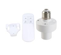 HEEPDD Support d'ampoule E26 E27, Douille d'ampoule Télécommandée avec Minuterie, Support 'ampoule sans Fil E26 E27, Synchronisation de 30 à 60 Minutes, sans Câblage pour Lampe de Table Suspendue