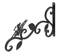 HEEPDD Support de Plante Suspendu Crochet de Jardinière Mural Support de Plantes Suspendues Décoratif en Fer forgé pour Lumières Panier en Mousse de Noix de Coco avec