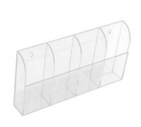 HEEPDD Support de Télécommande en Acrylique avec Support Mural économiseur d'espace pour Télécommandes TV et AC, Convient aux Téléphones et Accessoires, 10,43 X 5,43 X 1,50 Pouces pour TV et AC,