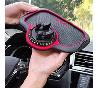 HEEPDD Support de Téléphone Rotatif à 360 Degrés, Tapis en Gel Antidérapant pour Tableau de Bord de Voiture, Facile à Utiliser avec Angle de Vision Réglable pour Les Modèles de Voiture