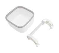 HEEPDD Support de Toilette pour Oiseaux, Perchoir en Plastique et Alliage d'aluminium avec Seau pour Un Entraînement Facile, Outil d'escalade Idéal pour Les Petites Perruches et Calopsittes