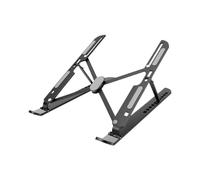 HEEPDD Support Pliable pour Ordinateur Portable, 10 Niveaux Réglables | Le Cadre Arrête L'oscillation, Le Flux D'air Ouvert Refroidit, Peut Contenir des Appareils de 22,05 Lb de 17 Pouces
