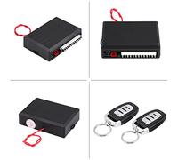HEEPDD Système Universel D'entrée sans e Voiture avec Verrouillage et | 433,92 MHz, 12 V DC, Télécommande pour Retrouver la Voiture et Ouverture du Coffre, Sortie Sirène, Indicateur LED, avec 2