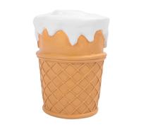 HEEPDD Tabouret à Langer pour Chaussures Alimentaires, Design Mignon de Crème Glacée, Siège de Décoration Amusant pour Enfants, Matériau PP 400 ML, Idéal pour Les Chambres et Les Salons