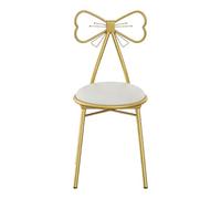 HEEPDD Tabouret de Maquillage, Chaise de Coiffeuse, avec Coussin Doux en Cuir PU et Dossier Amovible, pour Chambre à Coucher, vanité, Filles et Femmes (Coussinet en Cuir PU Blanc)