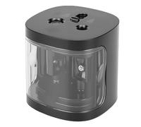 HEEPDD Taille-crayon électrique de Bureau Taille-crayon électrique, Double Trou pour Crayons de 6 à 8 Mm et 8 à 12 Mm avec Réservoir de Copeaux Transparent, pour les étudiants de Bureau en Classe à