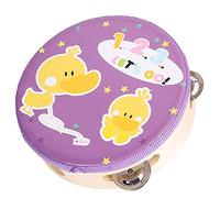 HEEPDD Tambourin pour Enfants, Jouet avec Motifs Colorés, Cymbales en Métal pour les Activités de Danse et de Chant Tambourin pour Enfants, Percussion Portable pour Jouer d'un Instrument de Musique