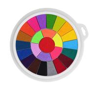 HEEPDD Tampon Encreur coloré Lavable avec 25 Teintes Vives pour l'artisanat Créatif et les Projets de cartes. Grand Design en éponge de 24,1 Cm pour une Application sans Dégâts à la Maison ou à