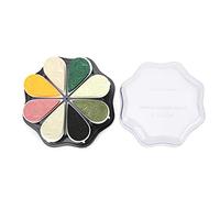 HEEPDD Tampon Encreur, Design en Forme de Pétale avec 8 Couleurs D'encre à Base D'eau, Sections Amovibles pour le Mélange de Couleurs, adapté pour les Projets de Bricolage de Peinture (#2)