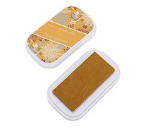 HEEPDD Tampon Encreur, Encre de Tampon Encreur Huileuse Longue Durée, Sûre, Non Gratuite, Facile à Utiliser avec des Couleurs Flash, pour Carton, Papier Kraft, Cuir, Bois, (UM-31 Fusée Or Rouge)