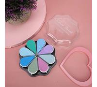 HEEPDD Tampon Encreur Pétale 8 Couleurs Base en éponge pour Tampons Artisanaux pour Projets Artistiques Créatifs avec Huit Teintes Vibrantes Léger 0,26 Lb Conception Portable Idéal pour la (#3)