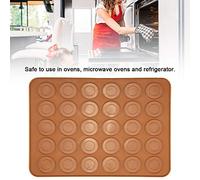 HEEPDD Tapis de Boulangerie de Macaron en Silicone, Tapis Non Manche de Forme Ronde de qualité Aliment
