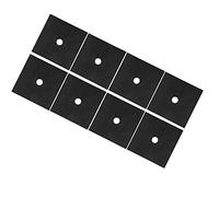 HEEPDD Tapis de Cuisinière à Gaz, Tapis de Nettoyage de Fibres de Verre Résistant à Haute Tempéra (Noir 8 pièces)