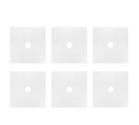 HEEPDD Tapis de Poêle à Gaz, 6pcs Poêle Protecteur Accessoires de Cuisine (SILVER)