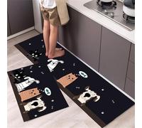 HEEPDD Tapis de Sol de Cuisine, Tapis de Cuisine Confortables pour Un Usage Domestique, de Sol de, Polyester Antidérapant, Nécessités Quotidiennes de la Maison (40 * 60 cm)
