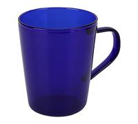HEEPDD Tasse à café en Verre Borosilicate, Tasse à Lait de 380 Ml, Résistante la Chaleur, Va au Lave-vaisselle, 4,2 X 3,4 Pouces, 7,5 Oz Nan Tableware (BLUE)
