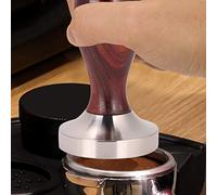 HEEPDD Tasseur à café de 58 Mm, Outil de Bourrage à Expresso avec Manche en Bois de Santal Rouge pour un Contrôle Stable de la Pression, Diamètre de Base de 58 Mm, Poids de 14,6 Oz, Utilisation pour