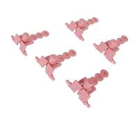 HEEPDD Tendeurs de Machine à Tricoter 5 Pièces Adaptateurs de Tension de Fil en Plastique Rose, Adaptateurs de Tension de Fil, Tiges de Amovibles pour Machines à Tricoter à Manivelle 2,18 X 1,64