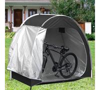 HEEPDD Tente de Rangement pour Vélos, Abri Extérieur en Tissu Oxford 210D, Auvent Imperméable et Résistant aux UV pour Vélos et Outils de Jardin, Abri Portable 195x163x80cm (Black)