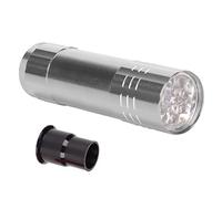 HEEPDD Testeur d'œufs LED, Lampe à Bougie en Métal et en Plastique pour œufs de Caille et d'oie - Testeur 'œufs à Piles avec Lumière Puissante pour une évaluation Claire des Embryons (SILVER)