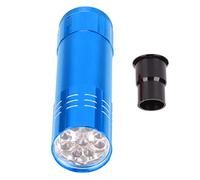HEEPDD Testeur d'œufs LED, Lampe à Bougie en Métal et en Plastique pour œufs de Caille et d'oie - Testeur 'œufs à Piles avec Lumière Puissante pour une évaluation Claire des Embryons (BLUE)