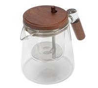 HEEPDD Théière en Verre Magnétique, Infuseur de Séparation d'eau Résistant à la Chaleur avec Poignée en Bois, 750 Ml pour la Maison et le Bureau (Style 1 (130x52cm / 51,2x20,5 pouces))