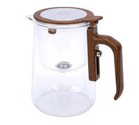 HEEPDD Théière Enchant, Théière de Séparation D'eau au Design Ergonomique avec Infuseur et Couvercle en Acier Inoxydable, en Verre Transparent pour thé en Feuilles, capacité de (600 ml)