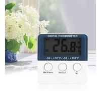 HEEPDD Thermomètre Mini Thermomètre Numérique électronique Intérieur Extérieur avec Sonde, écran LCD, Moniteur de Température, Plage de -50 °C à 70 °C, pour Appareils Ménagers d'aquarium d'usine à