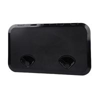 HEEPDD Trappe de Bateau Rectangulaire 24x14 Pouces, Trappe d'accès au Pont Marin pour Yachts, Camping-Car, Stockage, Ventilation, Baie Moteur, Série Bateau/Yacht (Black)