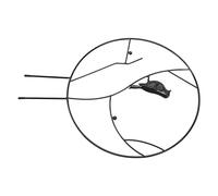 HEEPDD Treillis de Jardin pour Oiseaux, Petit Support de Plante en Métal Robuste en Fer, Design Adorable pour Les Cours et Les Balcons, 11,8 X 15,7 Pouces, Idéal pour Les Plantes Grimpantes (Black)