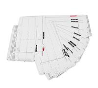 HEEPDD Tricoting Looms and Boards 20 Motifs Carte de Punch de Machine à Tricot, 24 Cartes de Punch de Fleur de Machine à Motif de Point pour KH860 KH868 KH891 KH892 KH893 NAN