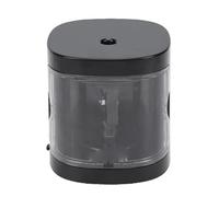 HEEPDD Trou Unique pour Crayons de 6 à 8 Mm avec Récipient à Copeaux Transparent pour Taille-crayon électrique de Bureau Scolaire, Taille-crayon électrique