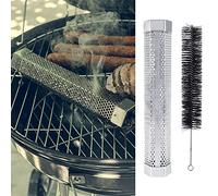 HEEPDD Tube de Fumage à Granulés, Générateur de Fumée en Acier, Tuyau de Barbecue Durable pour Barbecues électriques, à Gaz et à Charbon de Bois, Parfait pour Fumer Savoureux, Tube de Fumeur à