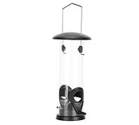 HEEPDD Tube de Mangeoires à Oiseaux Sauvages, Mangeur de Suspension d'oiseau Résistant aux Intempéries 2 Port Suspendu Tube d'alimentation pour Jardin