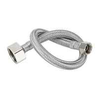 HEEPDD Tuyau D'arrivée D'eau de 30 Cm, Ligne D'alimentation de Robinet de Toilette en Cuivre à Filetage 7/8 3/8, Métal tressé Flexible, avec Filetage Standard Américain, pour