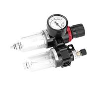 HEEPDD Unité de Lubrification de Régulateur de Filtre à Air Pneumatique, unité Combinée de Filtre, de Régulateur et de Lubrificateur, Port G1/4 0,05 à 0,85 MPa avec Jauge de Vidange Automatique pour