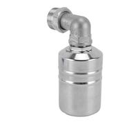HEEPDD Vanne à Flotteur à Eau en Acier Inoxydable, Soupape de Commande de Niveau D'eau Automatique avec Coude et Adaptateur de 1/2 Pouce pour la Fontaine de Piscine