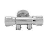 HEEPDD Vanne D'angle en Cuivre, Double Sortie de Commutation pour Robinet de Douche de Bidet de Toilette de Salle de Bains, avec Connecteur Général pour les Types de Plomberie D'eau