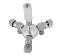 HEEPDD Vanne de Régulation à 3 Voies pour Aquarium Répartiteur de CO2 pour Aquarium, Vanne de Régulation à 3 Voies en Alliage d'aluminium pour Les Aquascapes Professionnels et Les Amateurs (en 1)