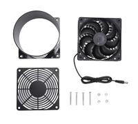 HEEPDD Ventilateur de Ventilation à énergie Solaire, Ventilateurs de Ventilation de Salle de Bain 5-12 V Basse Tension Silencieux Grand Flux d'air d'extraction écologique pour Serre Poulailler